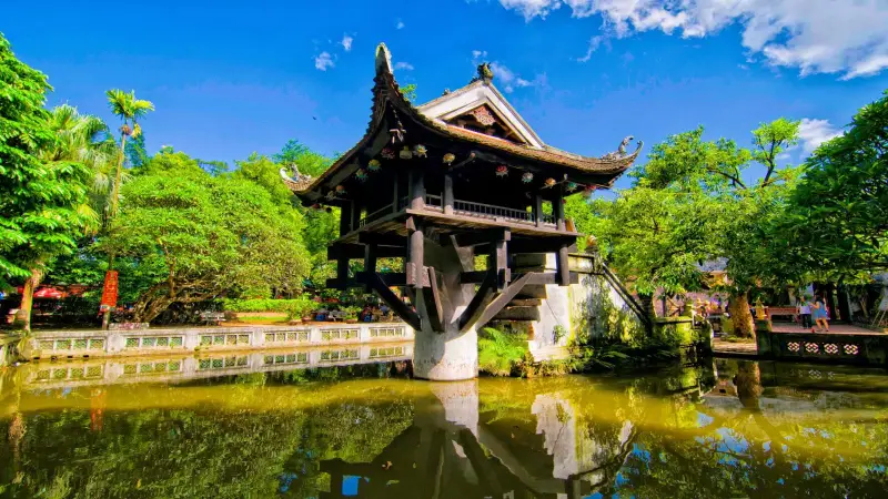 Chùa Một Cột - địa điểm tâm linh nổi tiếng bậc nhất Thủ đô (Ảnh: Sưu tầm) Chùa Một Cột cổ kính