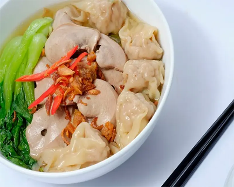 Mỳ hoành thánh với hương vị đậm đà Mỳ hoành thánh - Trung Quốc
