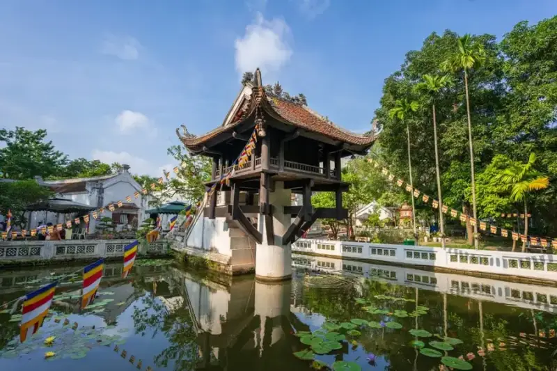 Chùa Một Cột (Ảnh: Sưu tầm) Chùa Một Cột nổi tiếng ở Hà Nội
