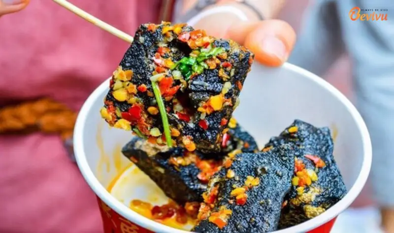 Đậu phụ thối với hương vị đặc trưng hương vị đặc trưng của đậu phụ thối
