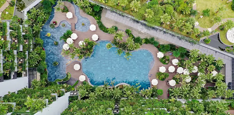Palm Pool Palm Pool Bar siêu đầy đủ tiện nghi tại Flamingo Đại Lải