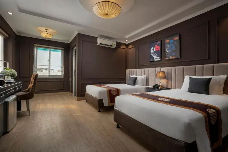 Hanoi Morning Hotel phòng deluxe family