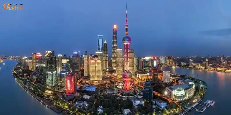 Quang cảnh trên cao tại Khu Phố đông Du lịch Khu Phố Đông