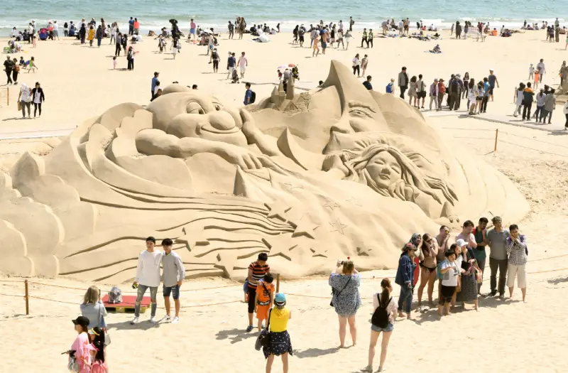 Lễ hội Cát Haeundae thú vị Lễ hội Cát Haeundae