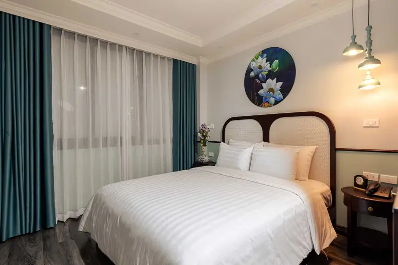 phòng deluxe tại Lotusama Hanoi Hotel
