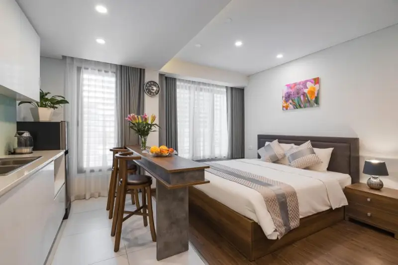 Narcissus Hotel & Apartment phòng deluxe