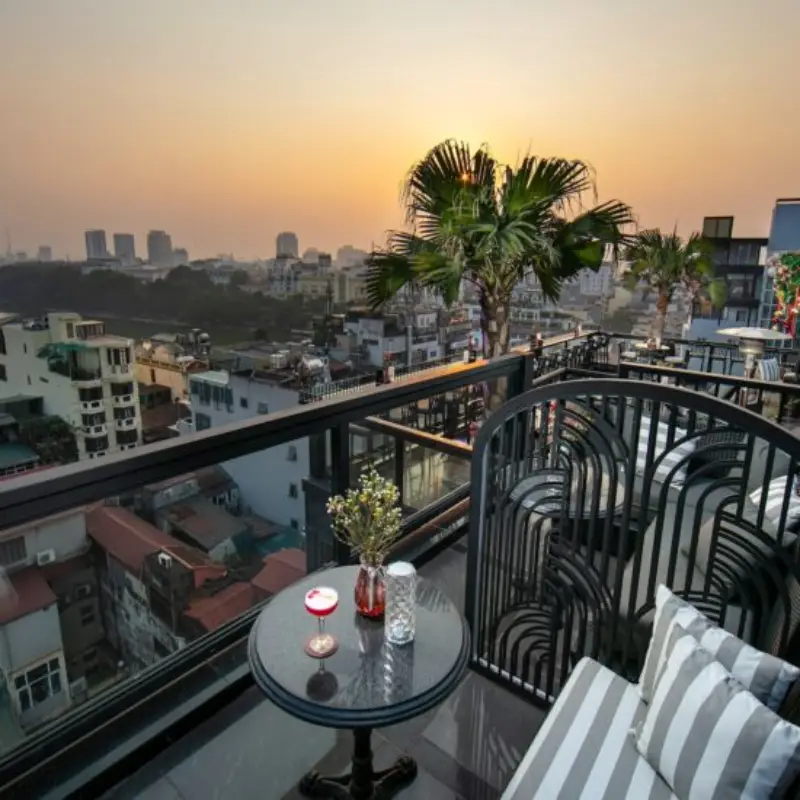 San Hanoi Hotel rooftop