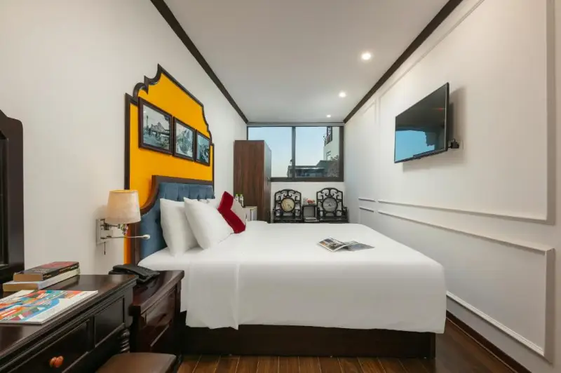 phòng deluxe tại Silk Castle Hotel & Spa