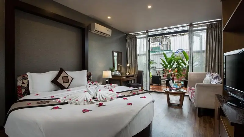 Splendid Pearlight Hanoi phòng giường đôi