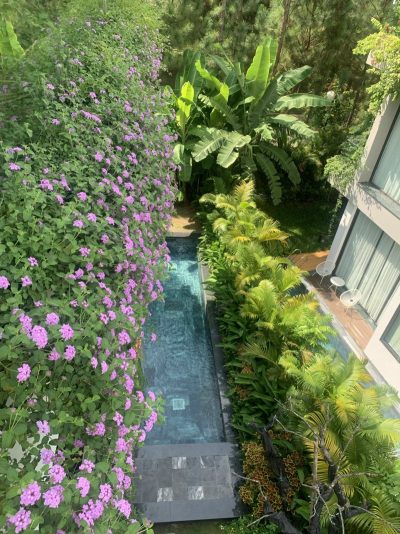 Bể bơi riêng cực đẹp