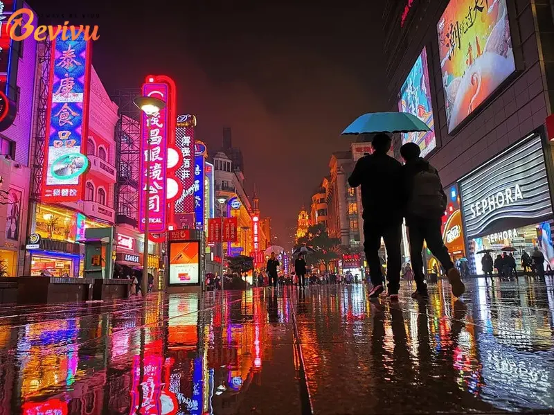 Phố Nam Kinh Khung cảnh về đêm Tour Thượng Hải