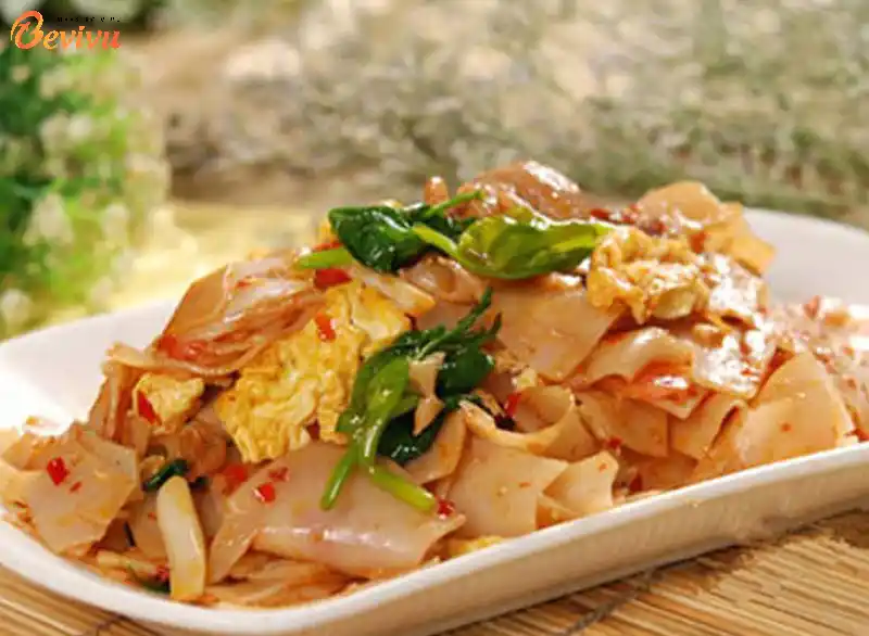 Bánh gạo xào Bình Biên Bánh gạo xào - ẩm thực Vân Nam