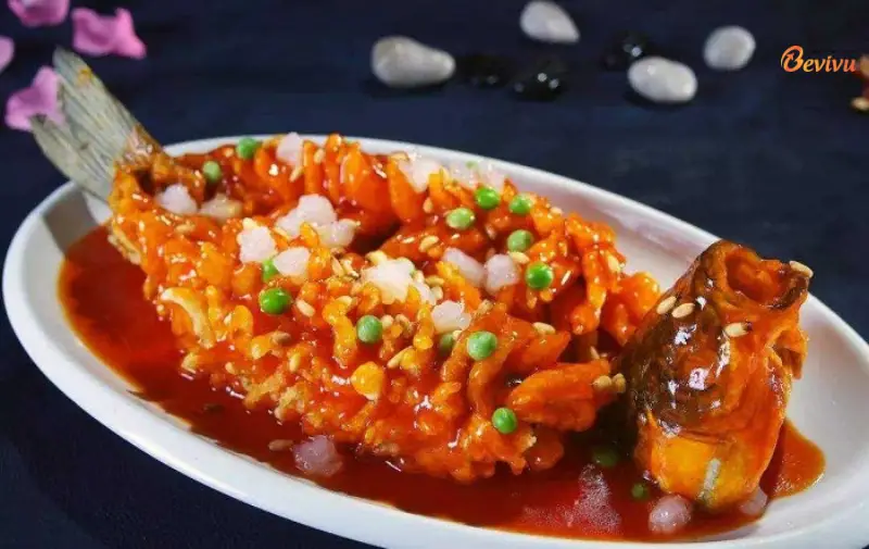 Cá chiên chua Ẩm thực tour Trương Gia Giới