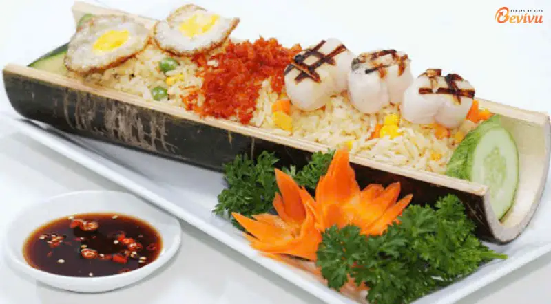 Cơm ống tre ẩm thực Trương Gia Giới - cơm ống tre