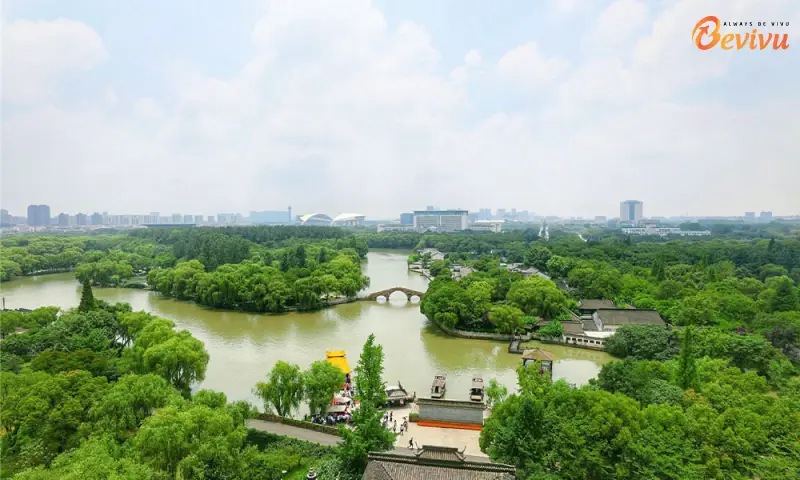 Quang cảnh tai Công viên Nam Hồ địa điểm du lịch Nam Ninh tại công viên Nam Hồ