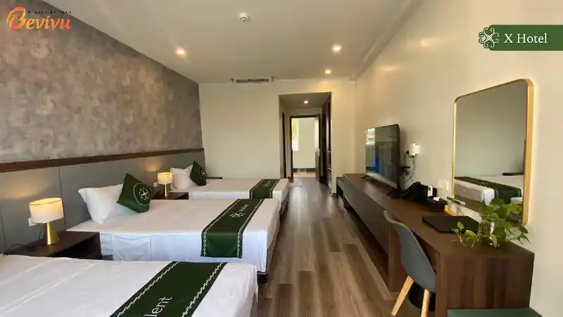 X Hotel Thái Nguyên - Room with 3 Single Beds