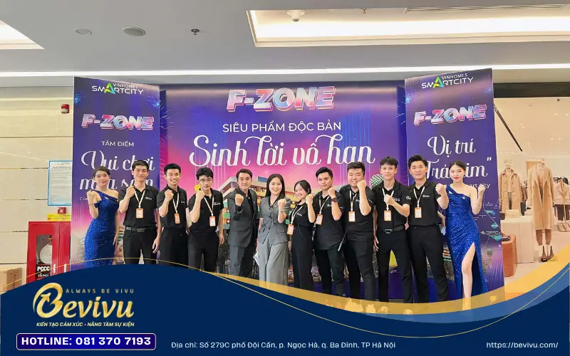 Đội ngũ nhân sự sự kiện của Bevivu