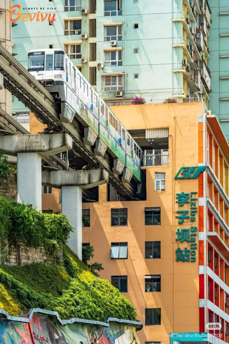 Tàu điện ngầm tại Trùng Khánh di chuyển bằng tàu điện ngầm khi du lịch trùng khánh