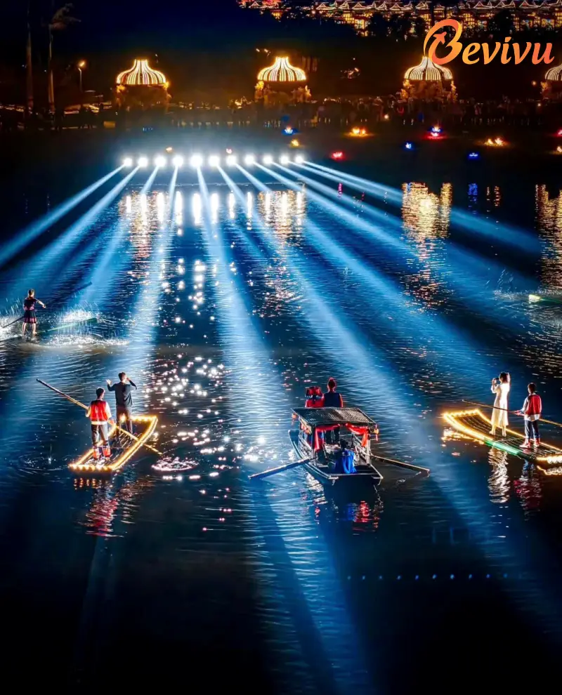 Phố đêm Nam Ninh rực rỡ ánh đèn Du lịch phố đêm nam ninh chi dạ