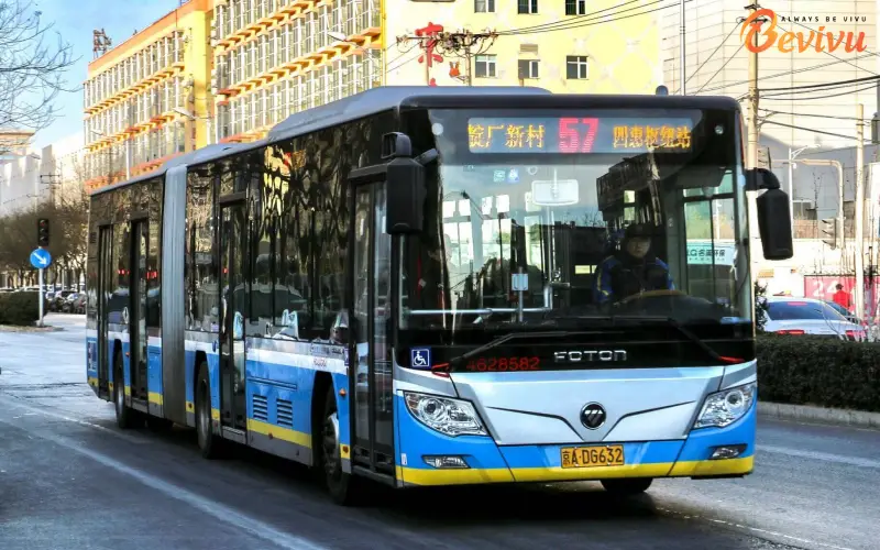 Di chuyển bằng xe bus phương tiện di chuyển đến thái bình cổ trấn