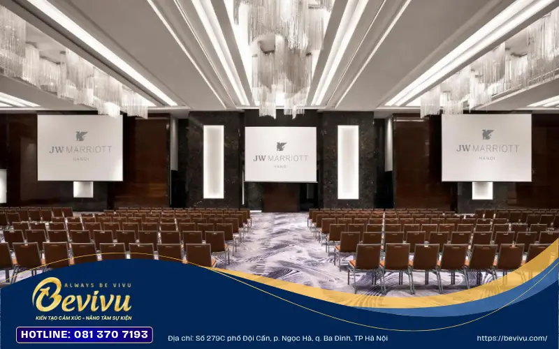 Không gian tổ chức hội thảo tại JW Marriot tổ chức hội thảo tại Hà Nội tại khách sạn