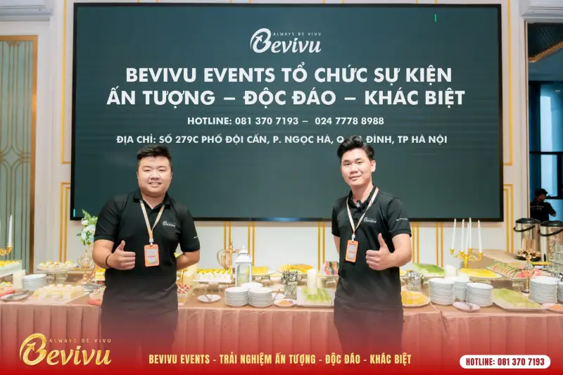 Bevivu - đơn vị tổ chức sự kiện ấn tượng - độc đáo - khác biệt Dịch vụ trang trí tiệc cưới cuẩ Bevivu