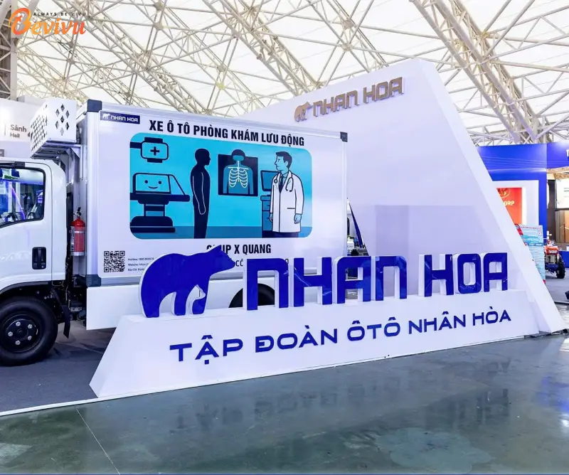 Thiết kế – thi công gian hàng hội chợ triển lãm Thiết kế – thi công gian hàng hội chợ triển lãm của Bevivu