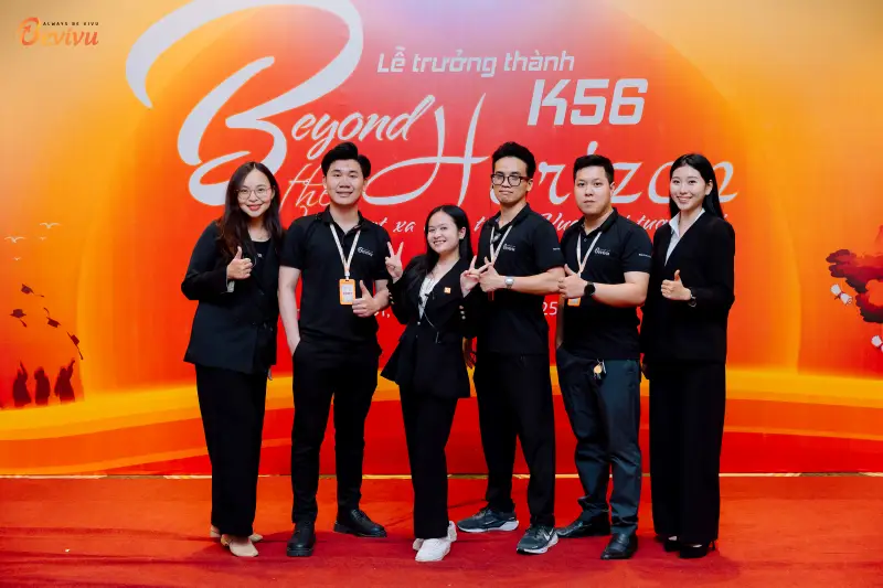 Đội ngũ Bevivu luôn sẵn sàng hỗ trợ sự kiện từ A-Z Đội ngũ nhân sự của Bevivu