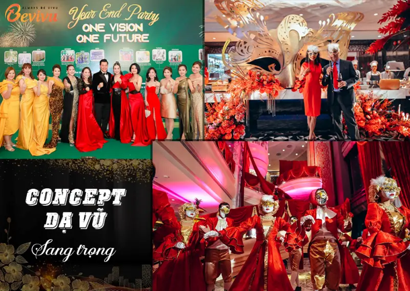 Year End Party dạ tiệc khiêu vũ Tổ chức Year End Party phong cách dạ tiệc khiêu vũ