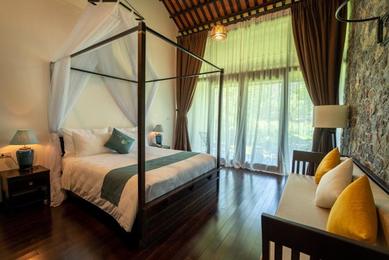 Loại phòng mang phong cách nông thôn cực đẹp được thiết kế bởi Aravinda Resort Ninh Binh