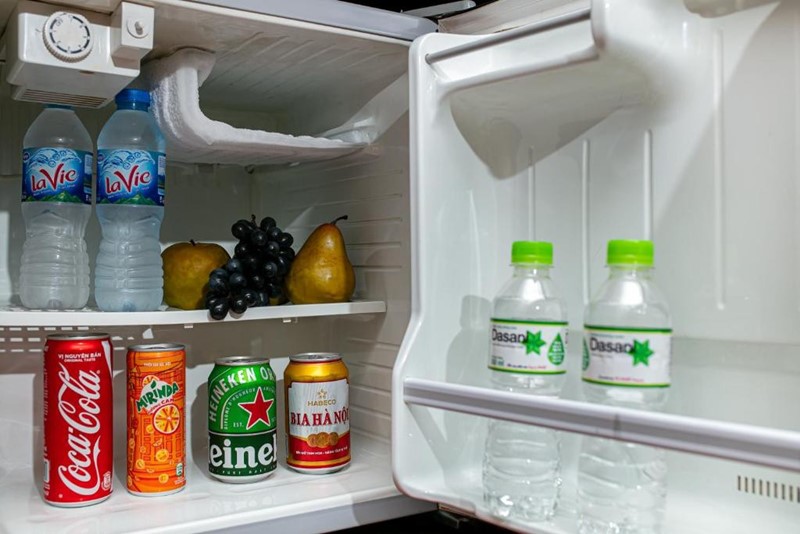 Minibar được trang bị trong tất cả các hạng phòng