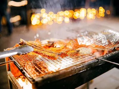 nướng bbq bên người thân 